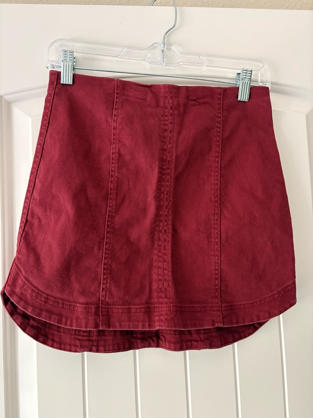 Altar'd State Wine Red Mini Skirt